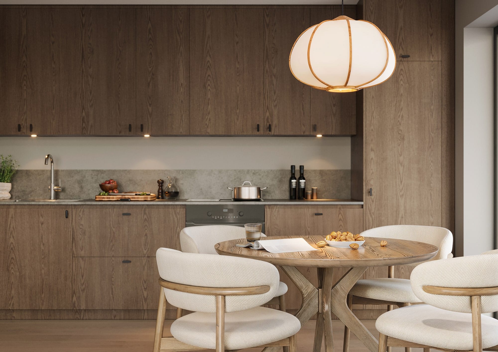 Interiör visualisering av kök