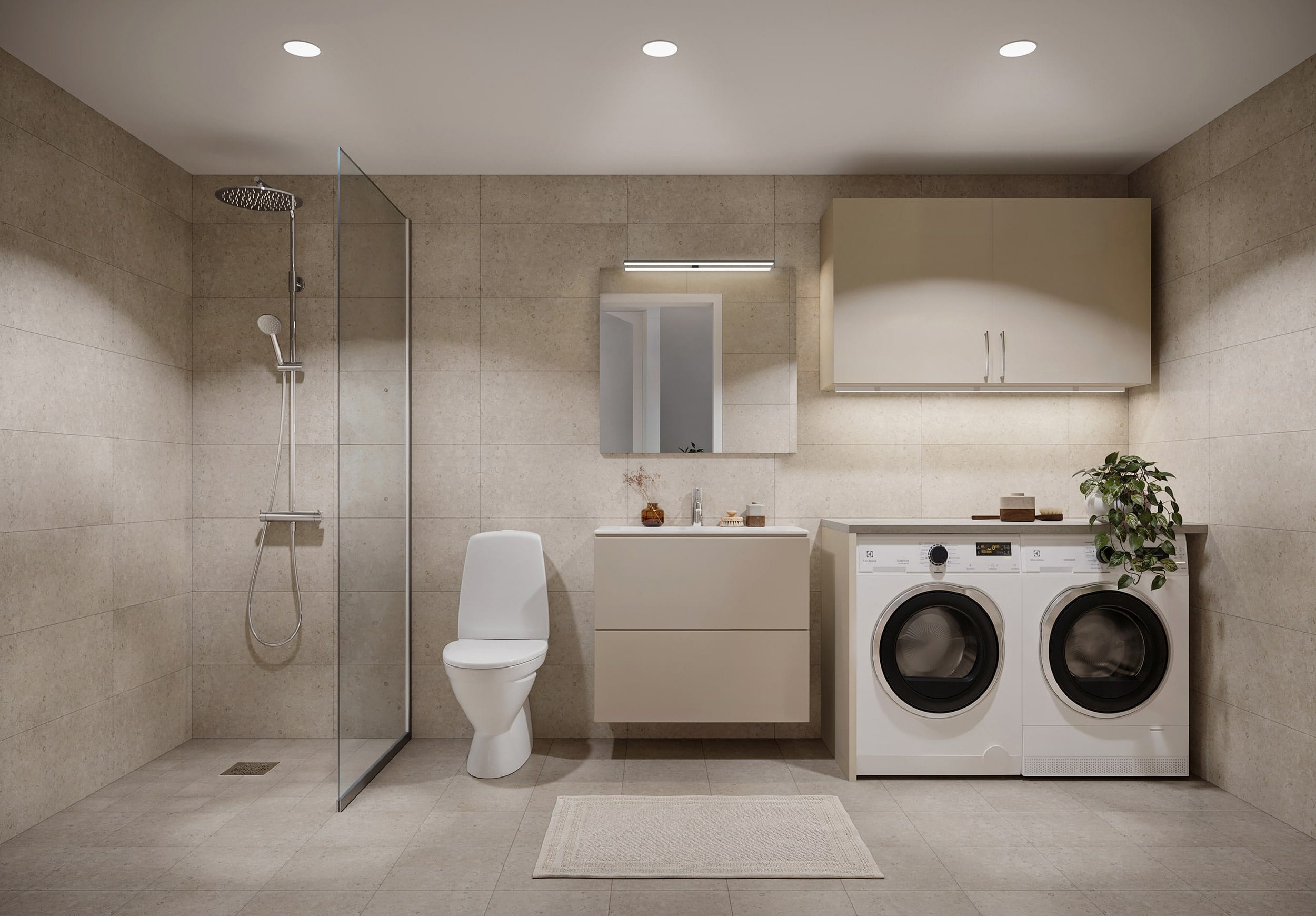 Interiör visualisering av badrum