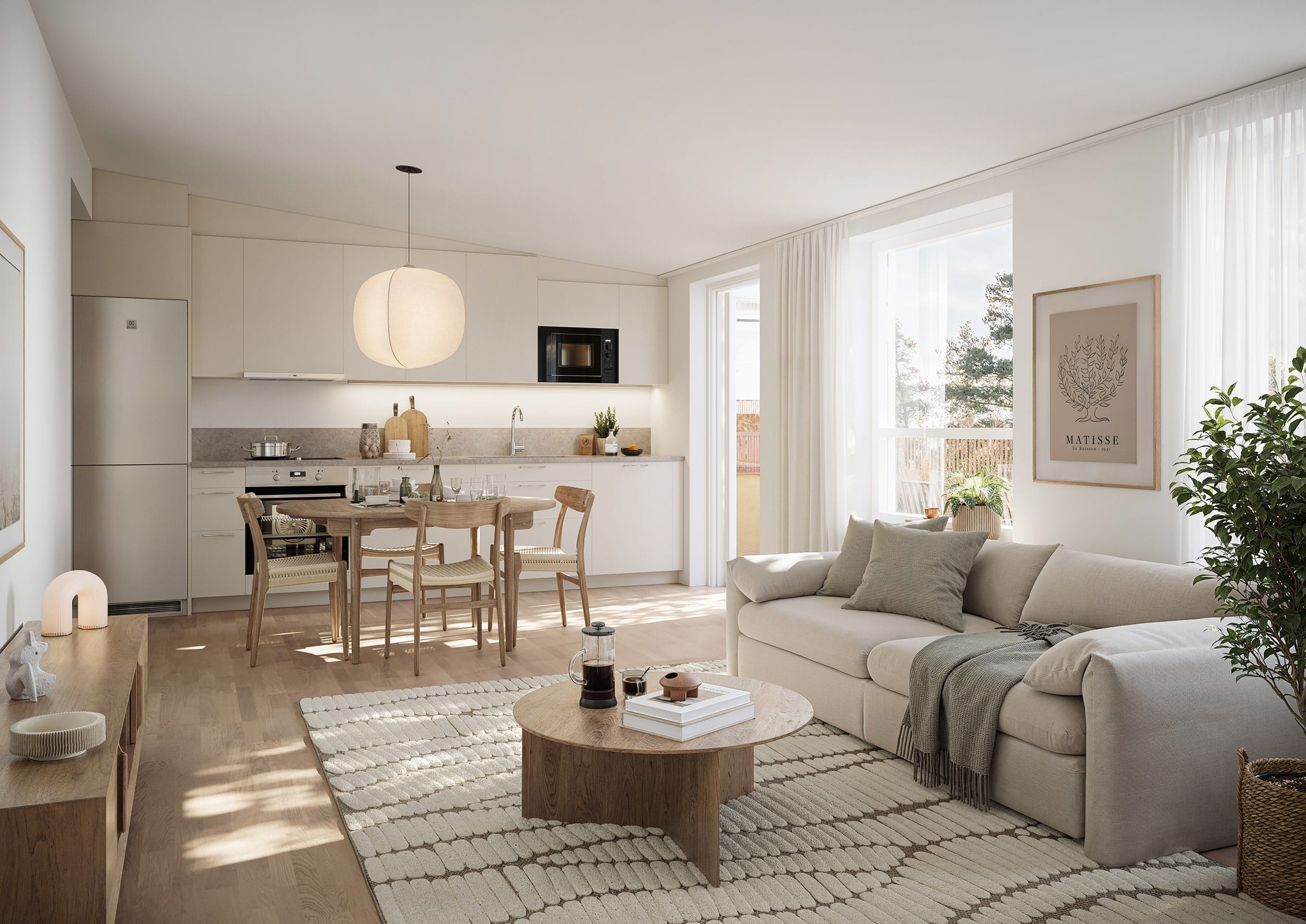 Interiör visualisering av kök