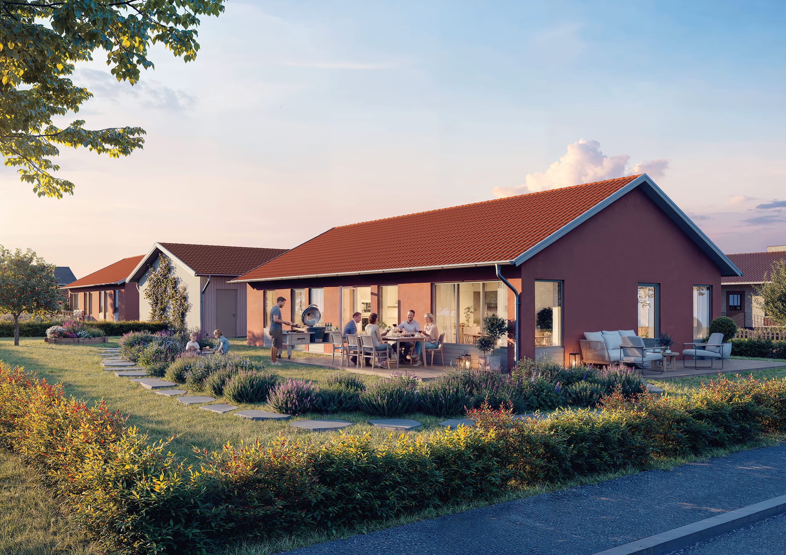 Exteriör visualisering av villa